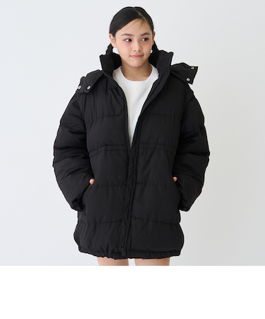 袖取り外しロングブルゾン