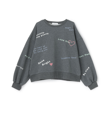 【綿100%】リサイクルコットン飛び刺しゅうスウェット