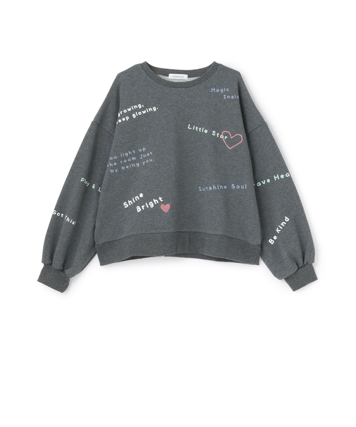 【綿100%】リサイクルコットン飛び刺しゅうスウェット