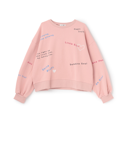 【綿100%】リサイクルコットン飛び刺しゅうスウェット