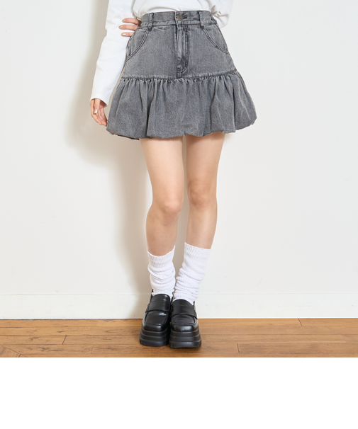 【LTXC】デニムバルーンスカート