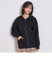 【裏起毛】綿100%ZIPパーカ