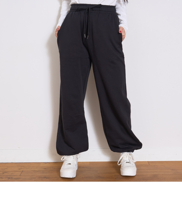 【裏起毛】綿100％スウェットジョガーパンツ