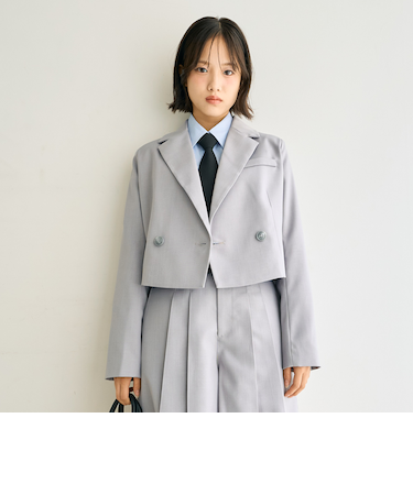 【卒服・セレモニー】エンブレムつきボレロジャケット