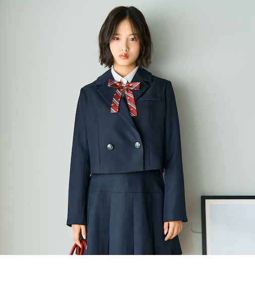 【卒服・セレモニー】エンブレムつきボレロジャケット