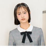 【卒服・セレモニー】レジメンタル柄細リボンタイ