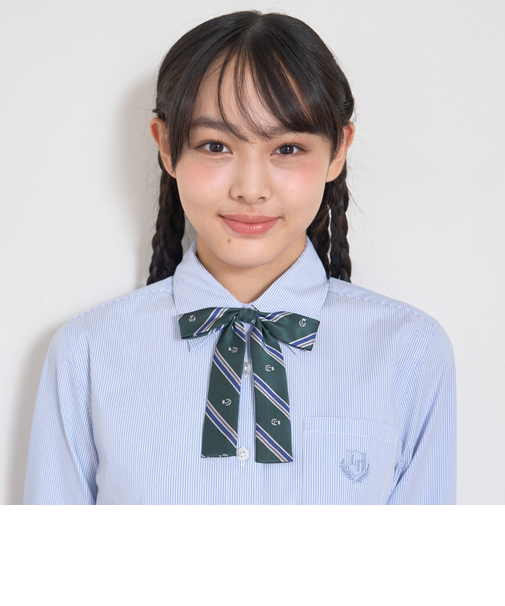 【卒服・セレモニー】レジメンタル柄細リボンタイ