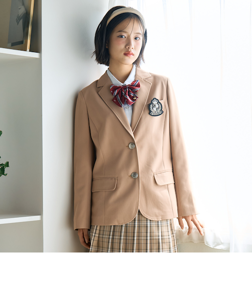 【卒服・セレモニー】エンブレムつきテーラードジャケット