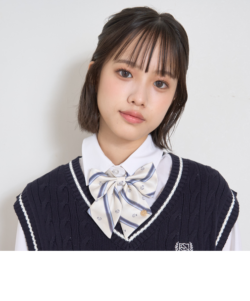 【卒服・セレモニー】レジメンタル柄リボンタイ