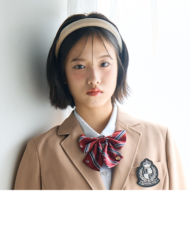 【卒服・セレモニー】レジメンタル柄リボンタイ