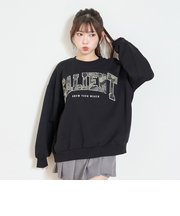 【LTXC】【裏起毛】柄ロゴアップリケプルオーバー