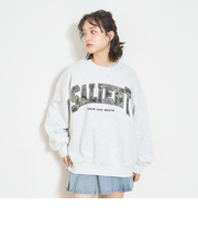 【LTXC】【裏起毛】柄ロゴアップリケプルオーバー