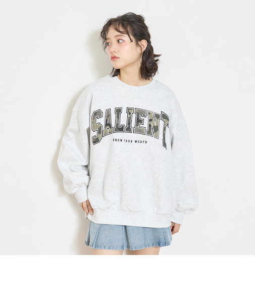 【LTXC】【裏起毛】柄ロゴアップリケプルオーバー