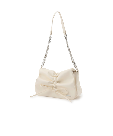 合皮リボンチェーンショルダー