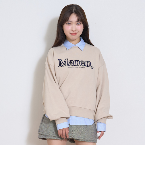 立体ロゴ刺しゅうベーシックトレーナー