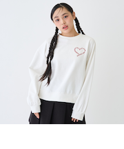 【7days】ロゴハートトレーナー