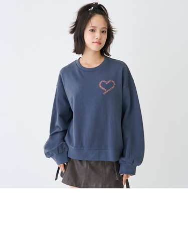 【7days】ロゴハートトレーナー