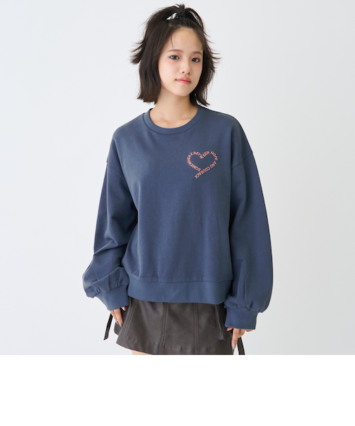 【7days】ロゴハートトレーナー