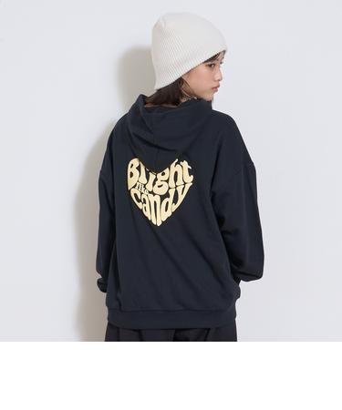 【秒かわトップス】【LTXC】ハート発泡パーカ