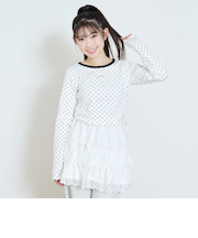 ドロストクロップドテレコ長袖T