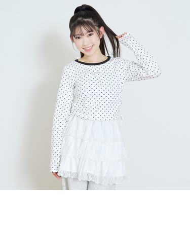 ドロストクロップドテレコ長袖T