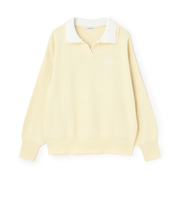 【アラエル】W衿スキッパーニット