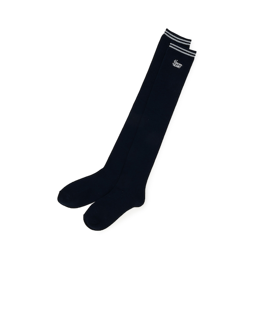 ラインロゴニーハイソックス