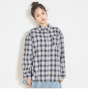 ルーズチェックシャツ