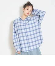 ルーズチェックシャツ