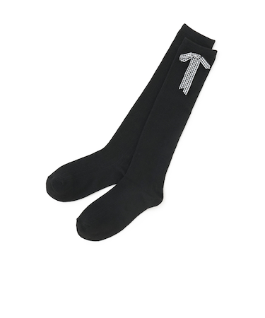 リボンハイソックス