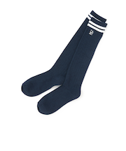 ラインリブハイソックス