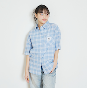 【7days】チェックビック半袖シャツ