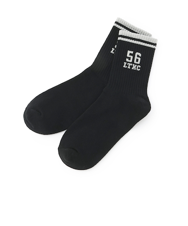 【LTXC】ナンバーラメクルーソックス