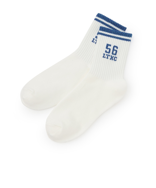 【LTXC】ナンバーラメクルーソックス