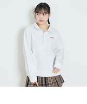 【LTXC/綿100%】ハーフZIPプルオーバー