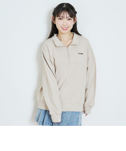 【LTXC/綿100%】ハーフZIPプルオーバー