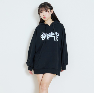 【LTXC/綿100%】ロゴパーカチュニックワンピ