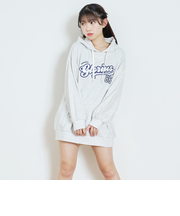 【LTXC/綿100%】ロゴパーカチュニックワンピ