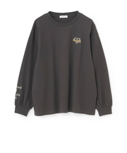 【綿100%】バックロゴカラー長袖T