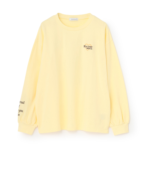 【綿100%】バックロゴカラー長袖T