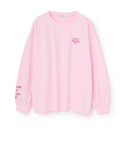 【綿100%】バックロゴカラー長袖T