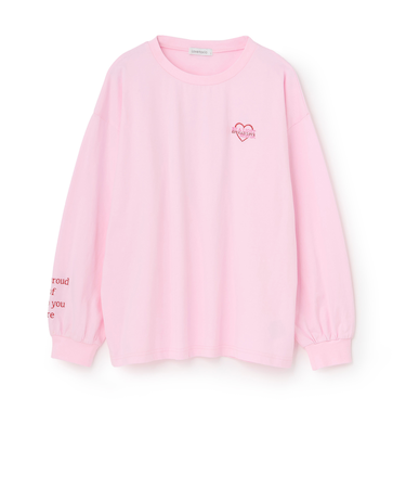 【綿100%】バックロゴカラー長袖T