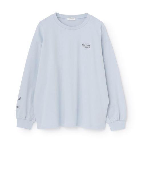 【綿100%】バックロゴカラー長袖T