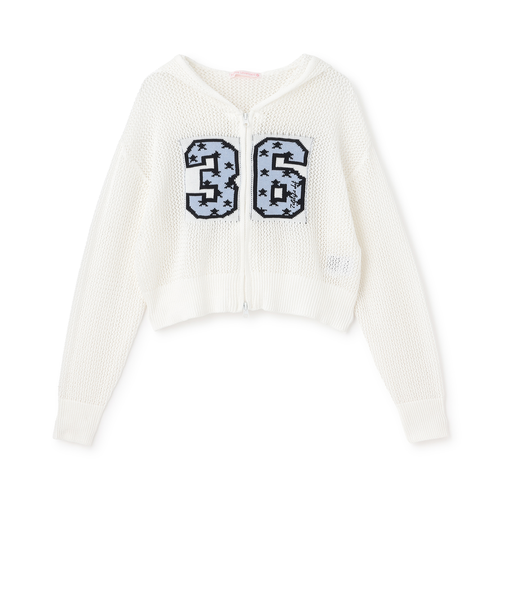 【7days】メッシュニットパーカー