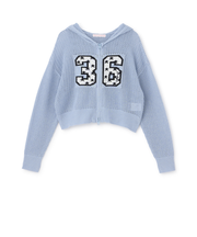 【7days】メッシュニットパーカー