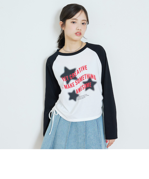 【LTXC/綿100%】アソートラグラン長袖T