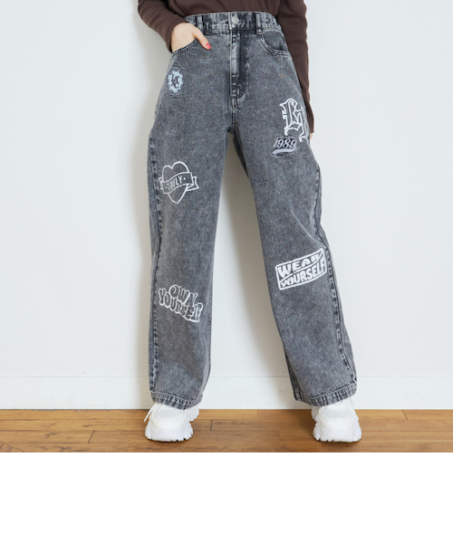 LTXC】ワッペンデザインデニムパンツ｜ラブトキシックの通販｜&mall