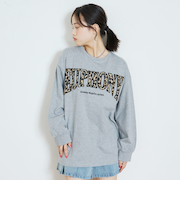 【LTXC/綿100%】カレッジ柄ロゴ長袖T