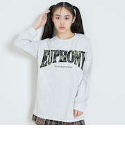 【LTXC/綿100%】カレッジ柄ロゴ長袖T