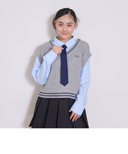 【アラエル】ネクタイつきレイヤードベスト